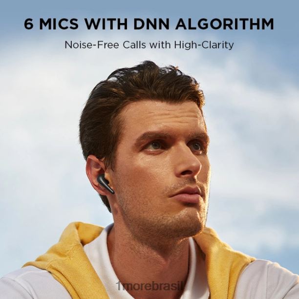 1MORE fones de ouvido aero true wireless com cancelamento de ruído ativo PRPTD17 branco fones de ouvido