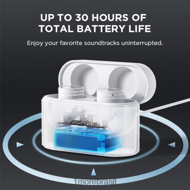 1MORE pistãobuds pro verdadeiros fones de ouvido sem fio com cancelamento de ruído ativo PRPTD14 branco fones de ouvido
